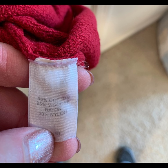 J Jill red tunic sweater - Picture 5 of 6